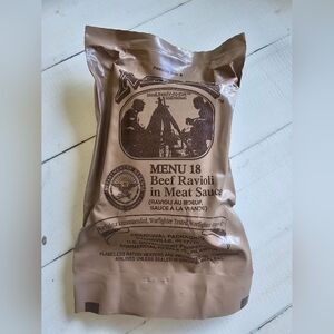 MRE Meal: Beef Ravioli in Meat Sauce